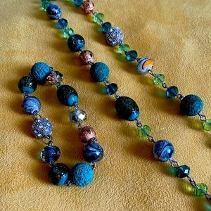 Gorgeous Beaded Bracelet & Necklace Set